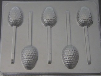 818 Bumpy Golf Ball Egg Chocolate or Hard Candy Lollipop Mold